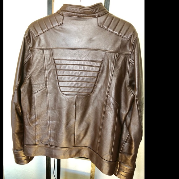 Lamb Skin leather jacket men’s size L - Picture 2 of 5